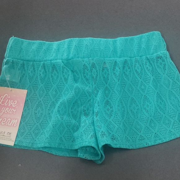 Miken | Swim | Miken Crochet Cover Up Shorts Sheer New Small | Poshmark